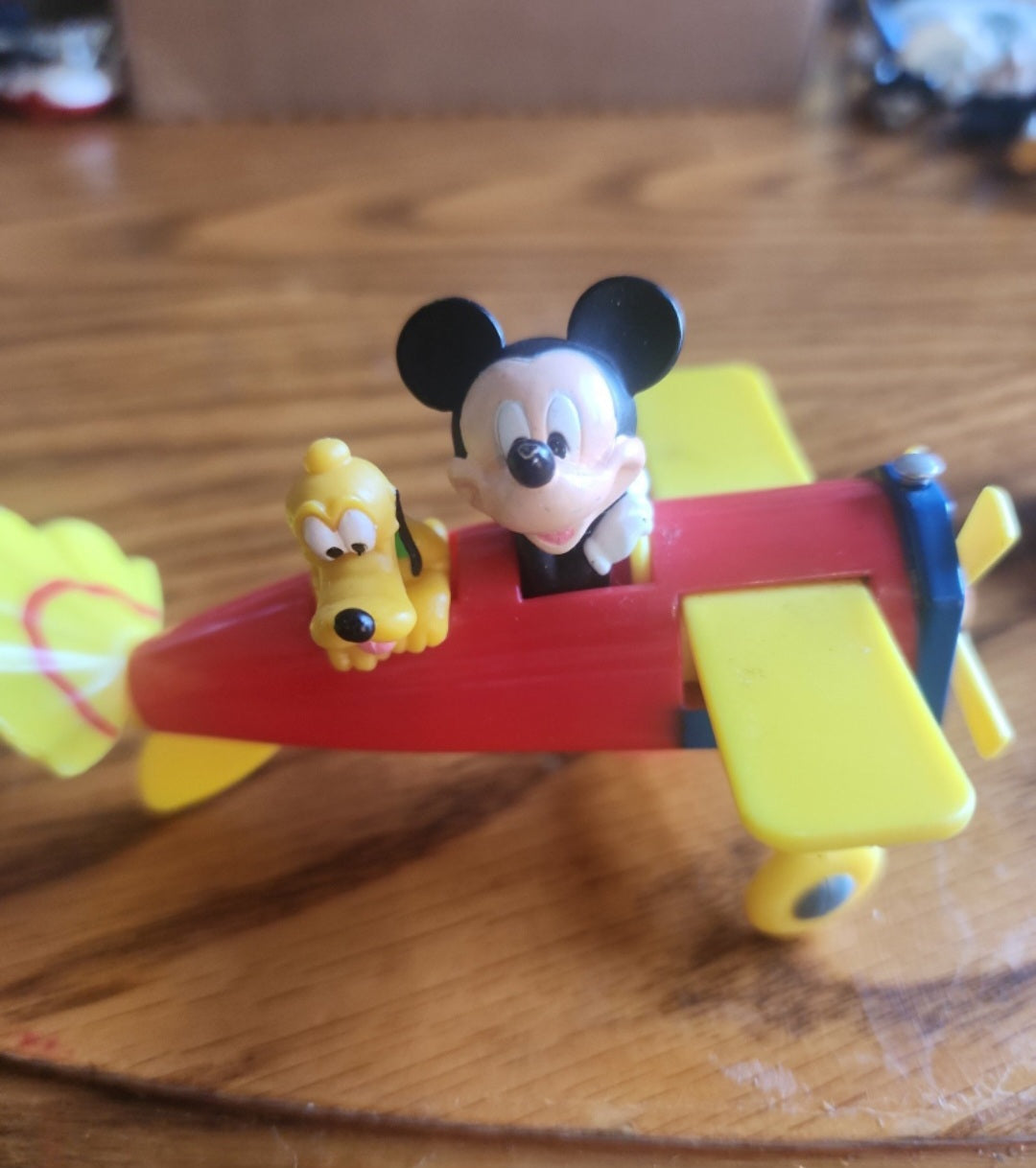 Disney Mickey Mouse and Pluto Airplane  & MICKEY & MINNIE wind up car