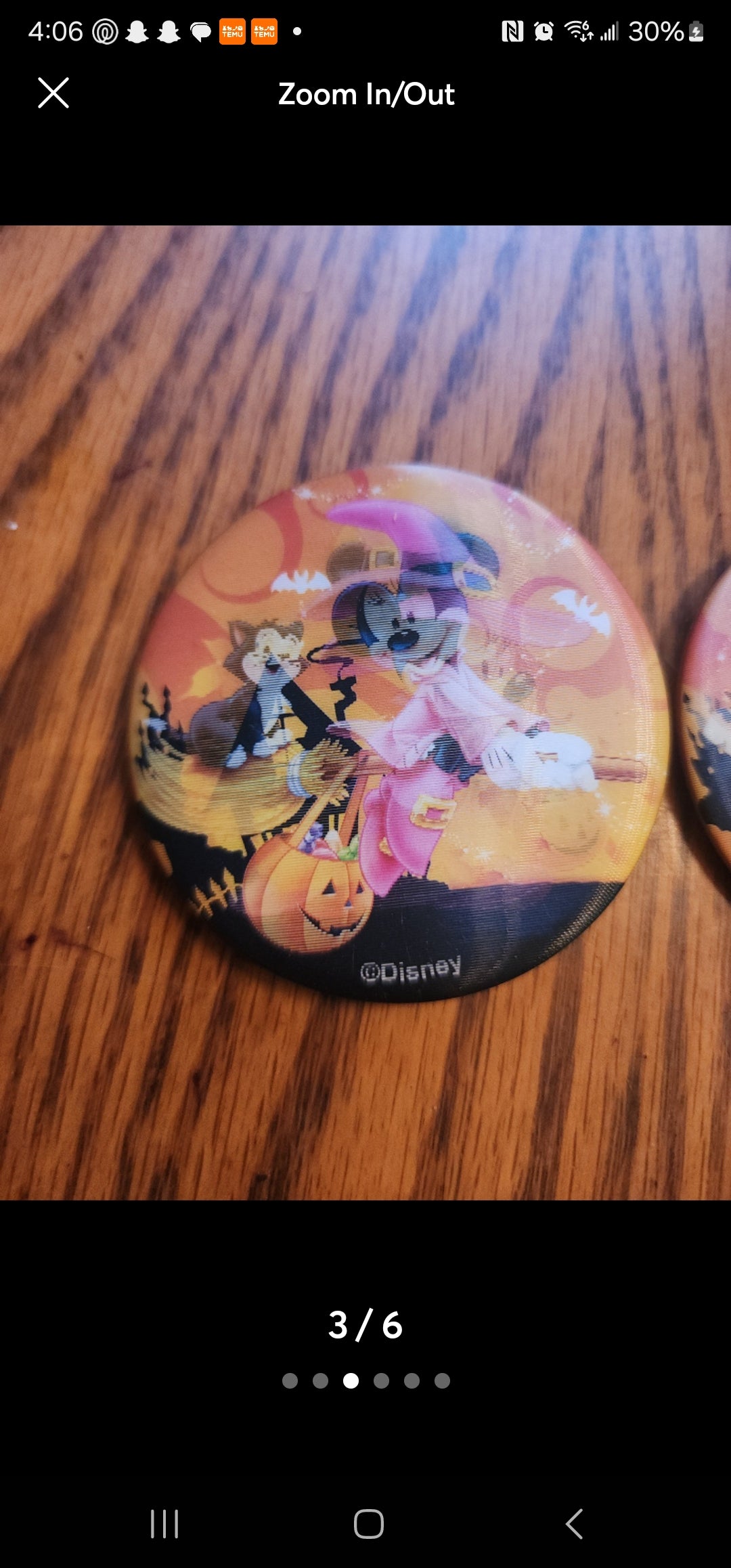 Spooky Fun with Mickey & Minnie! Disney Halloween Lenticular Pins/Buttons