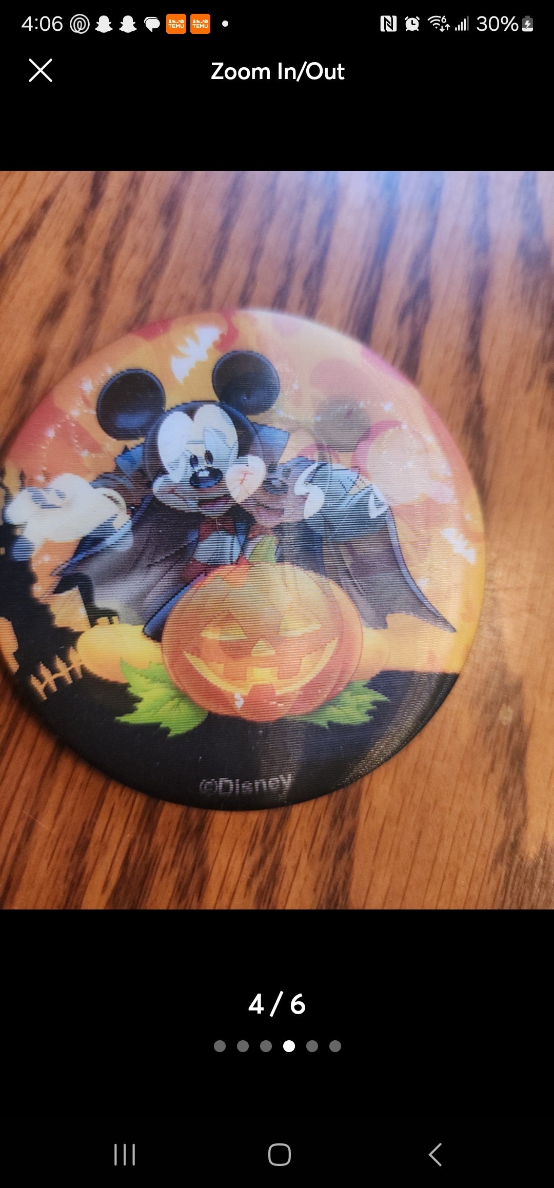 Spooky Fun with Mickey & Minnie! Disney Halloween Lenticular Pins/Buttons