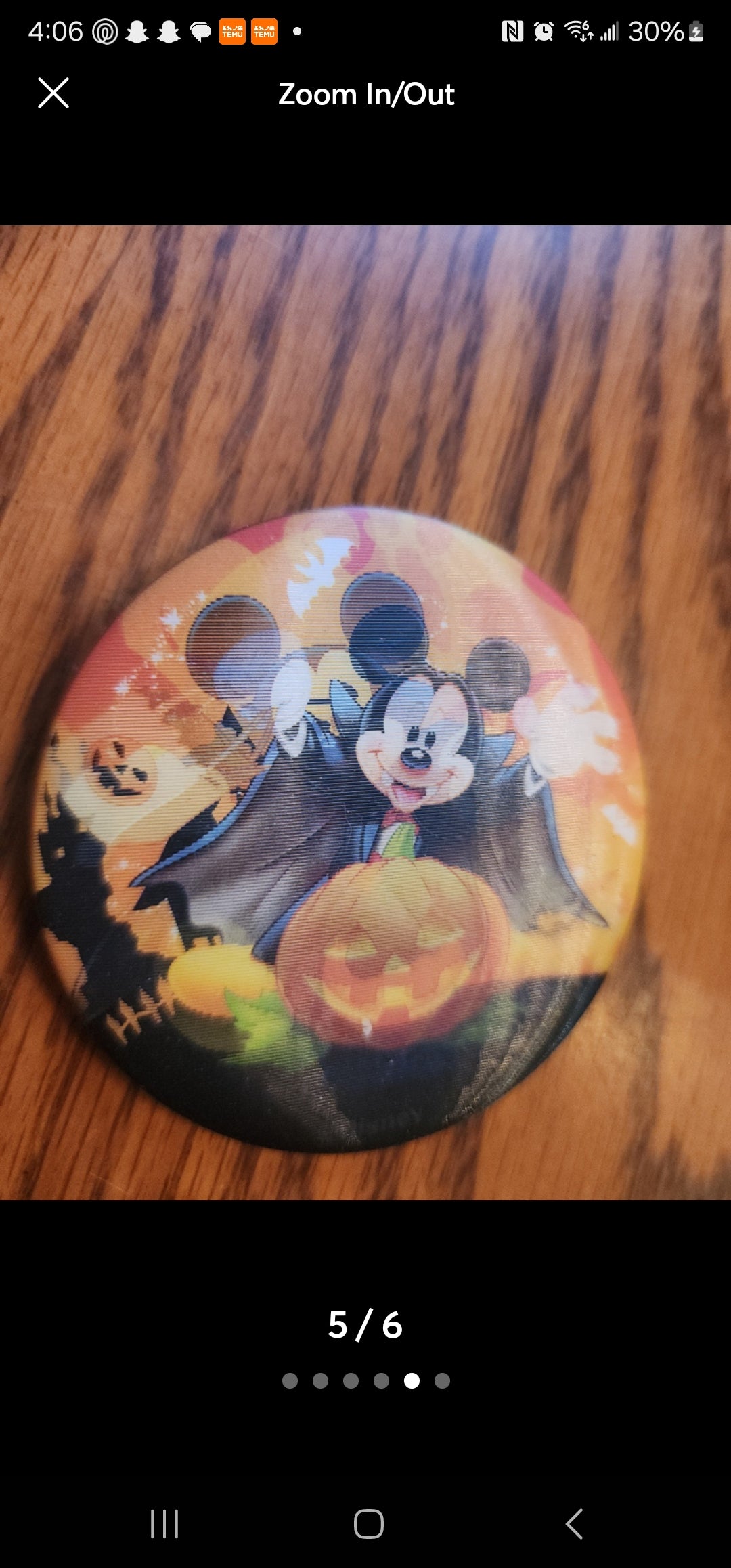 Spooky Fun with Mickey & Minnie! Disney Halloween Lenticular Pins/Buttons