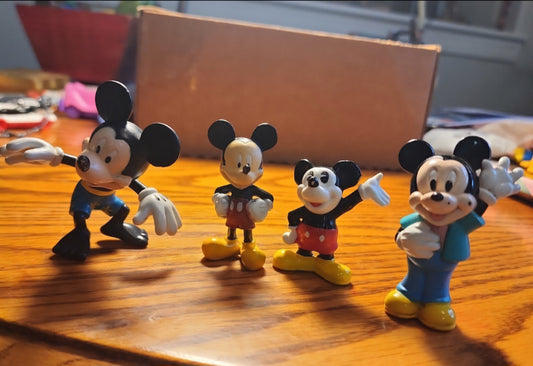 Disney Figures Vintage Lot Mickey Mouses