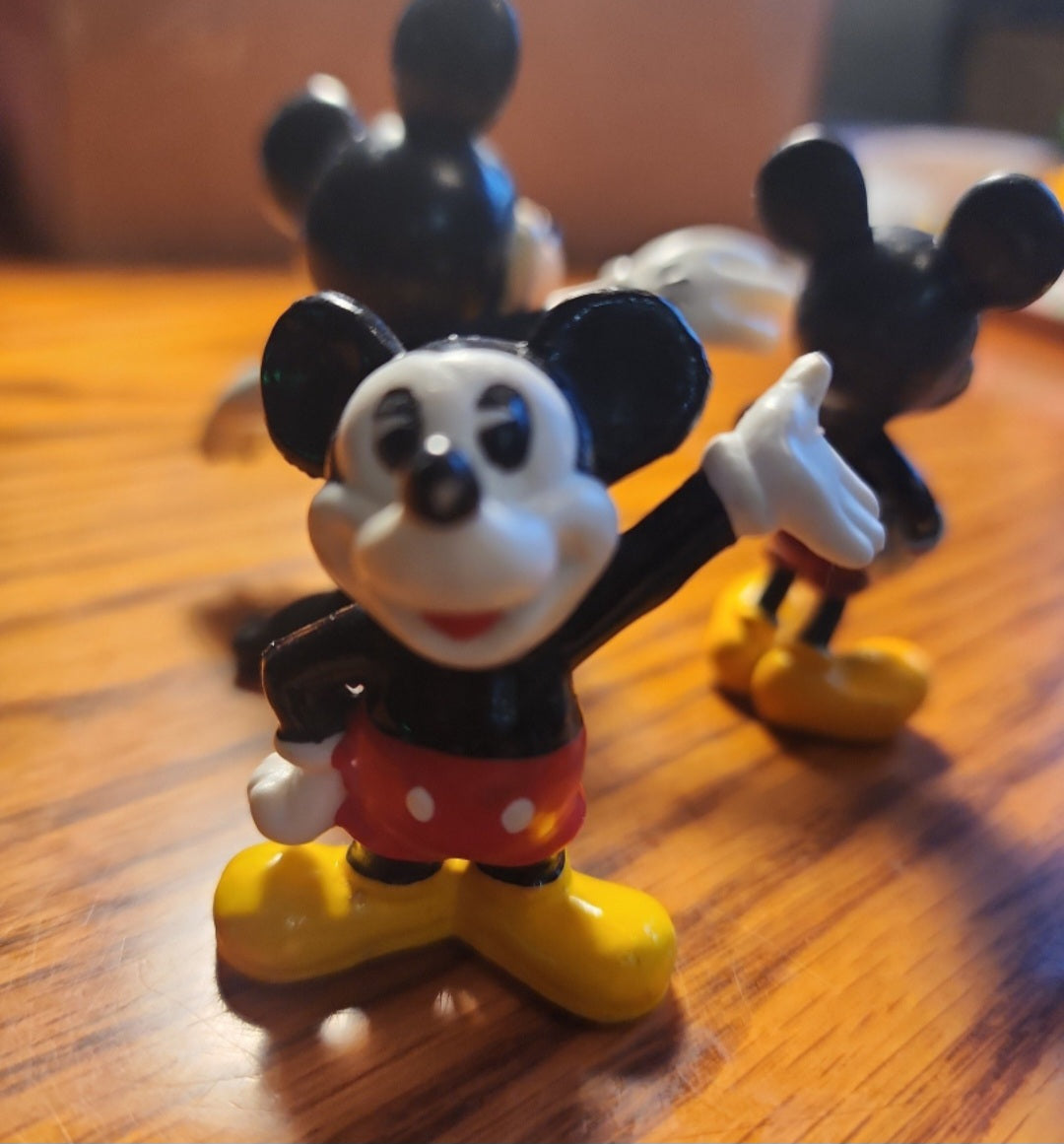 Disney Figures Vintage Lot Mickey Mouses