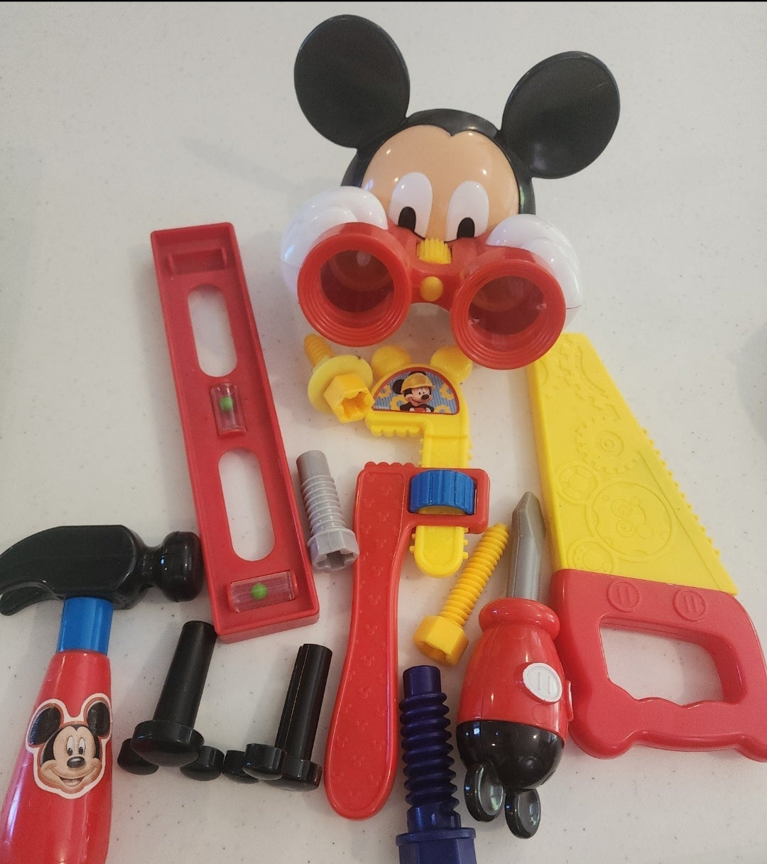 Disney Vintage Children's Mickey Mouse Binoculars and Tool Set