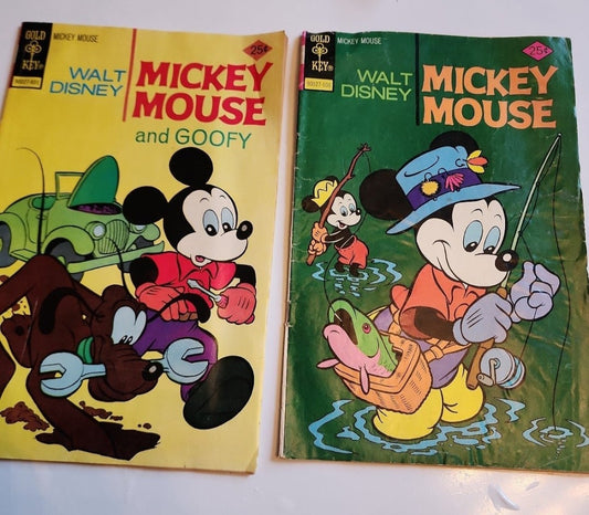 Walt Disney Mickey Mouse #156 1975 Mickey Mouse & Goofy #161 1976