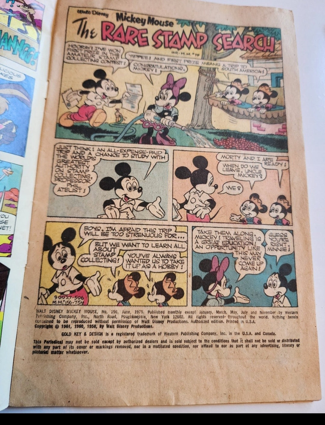 Walt Disney Mickey Mouse #156 1975 Mickey Mouse & Goofy #161 1976