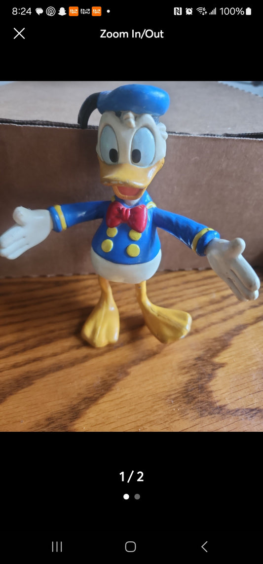 Vintage Disney Donald Duck Bendables Figure by Applause