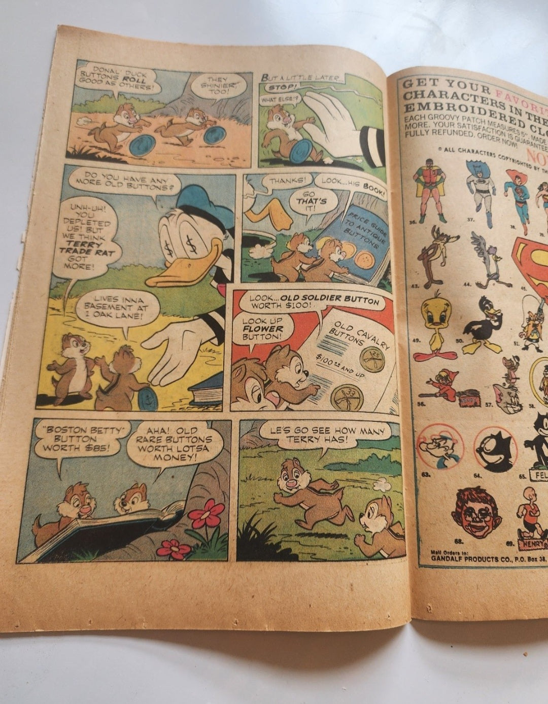 VTG Walt Disney Chip 'N' Dale #41 (1976) Gold Key Donald Duck