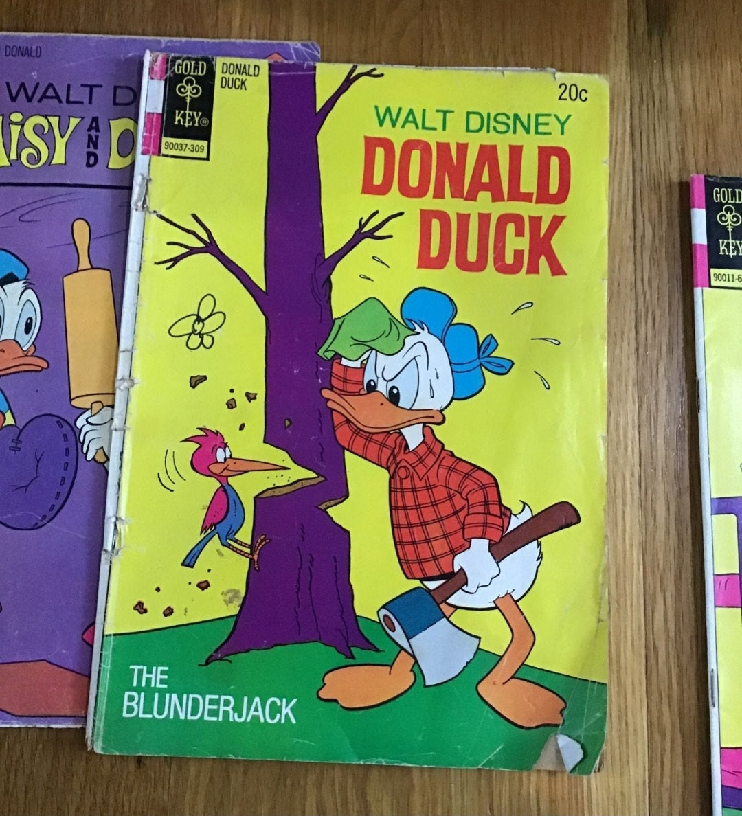 Walt Disney Donald Duck Gold Key Comics from 1970s set of 5