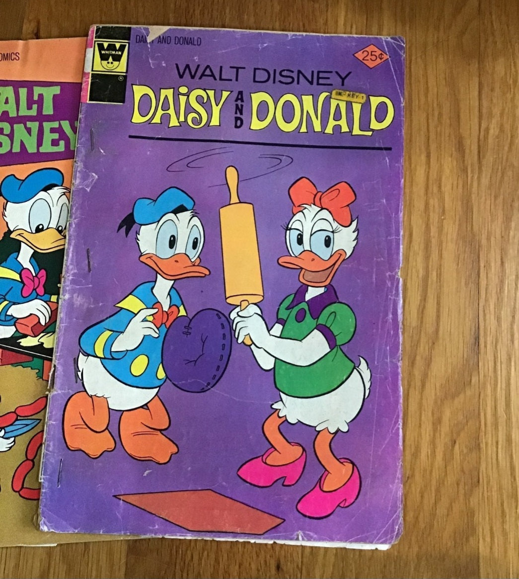 Walt Disney Donald Duck Gold Key Comics from 1970s set of 5