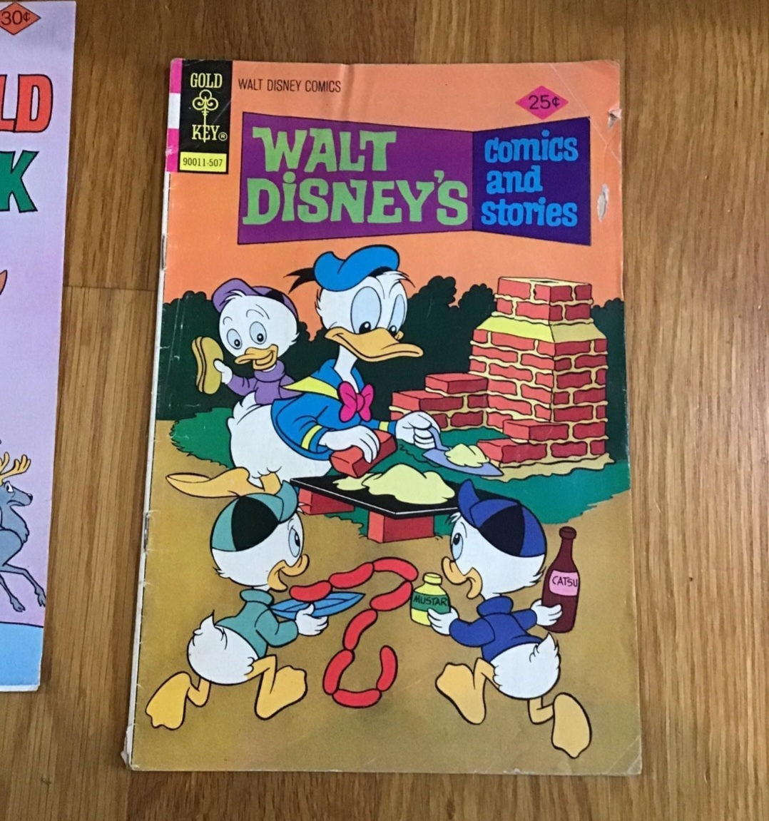 Walt Disney Donald Duck Gold Key Comics from 1970s set of 5