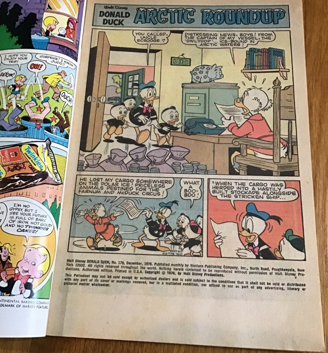 Walt Disney Donald Duck Gold Key Comics from 1970s set of 5