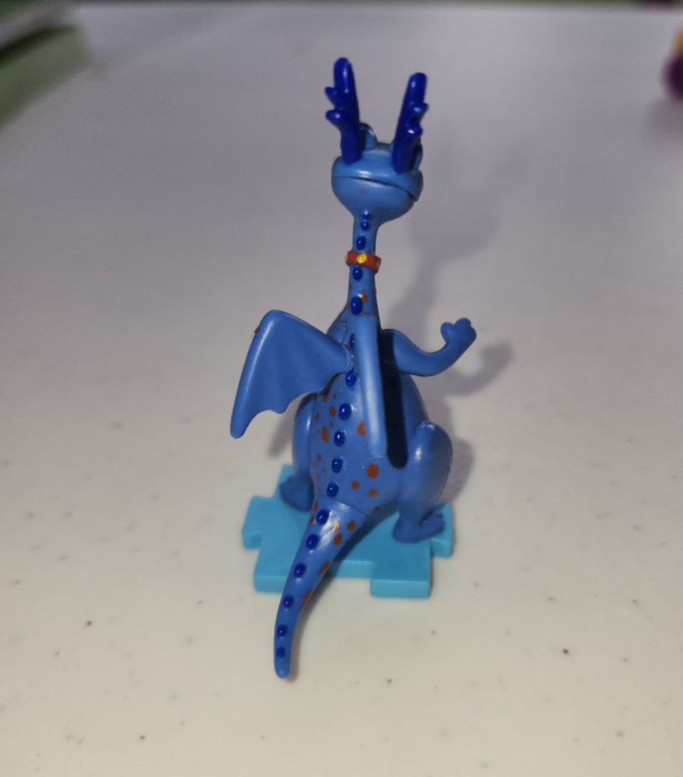 Stuffy Blue Dragon PVC Figure Cake Topper Disney Doc McStuffins Figurine 2.75"