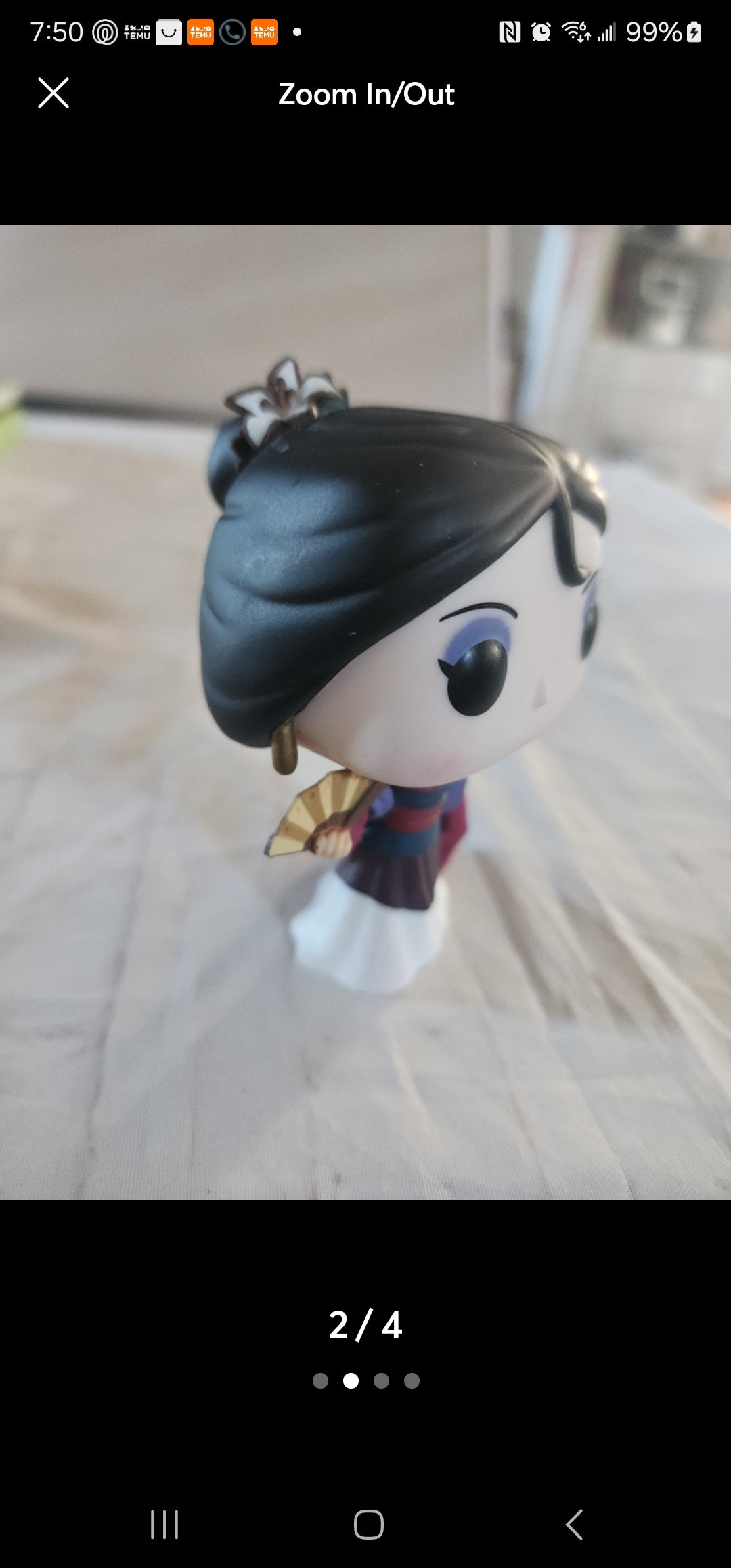 Funko Pop! Disney: Mulan Action Figure (Excellent Condition).