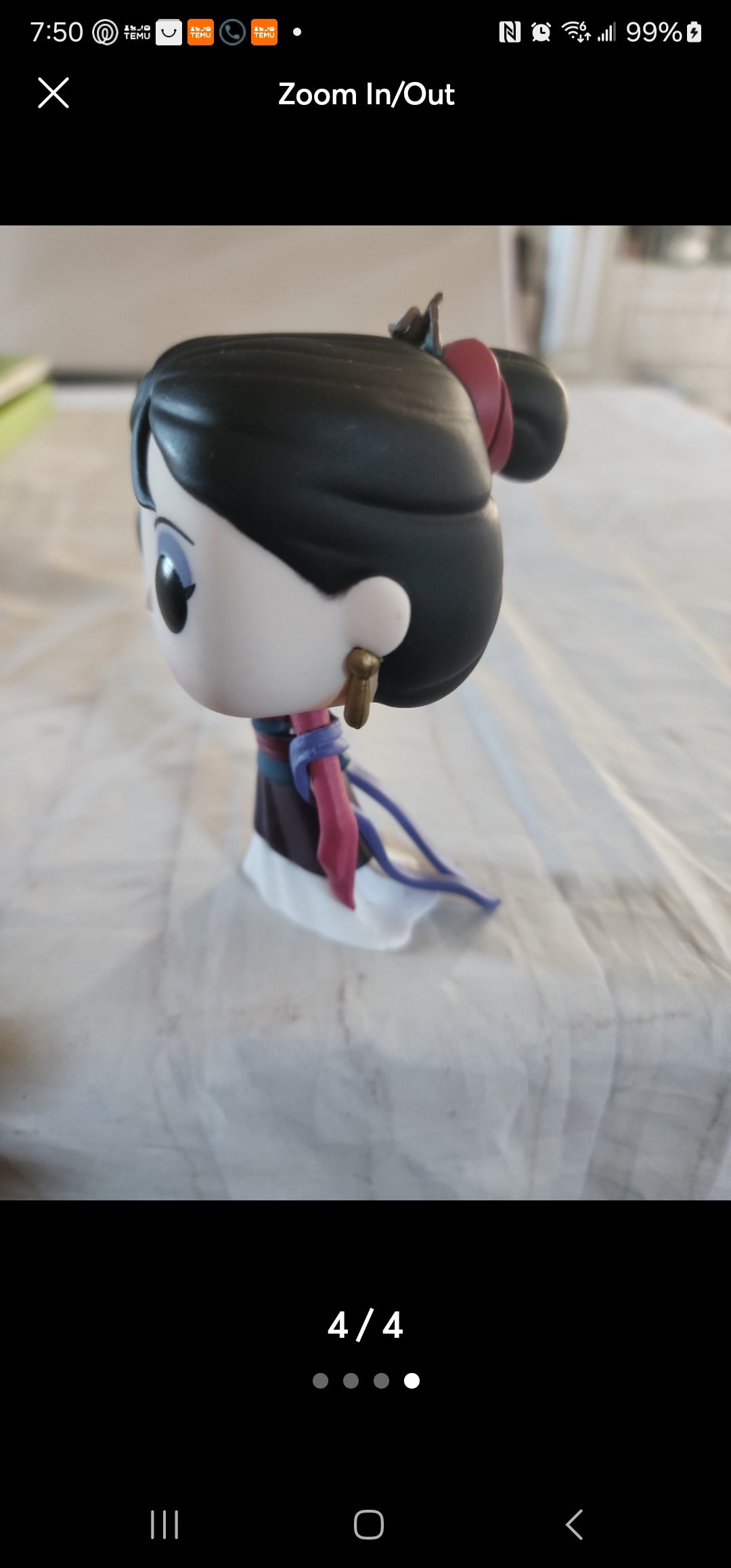 Funko Pop! Disney: Mulan Action Figure (Excellent Condition).