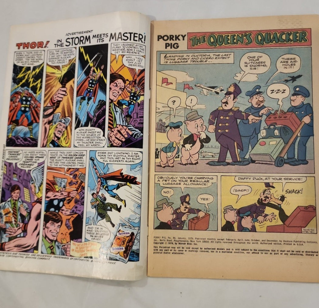 Vintage Comic Book Porky Pig & Bugs Bunny #86 1979 Gold Key
