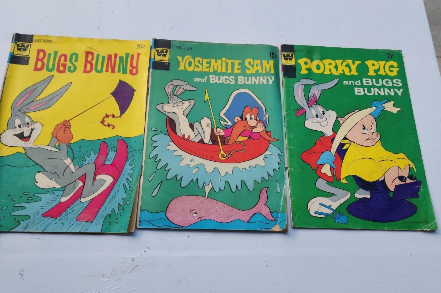 3 Whitman Comics Bugs Bunny Yosemite Sam & Porky Pig