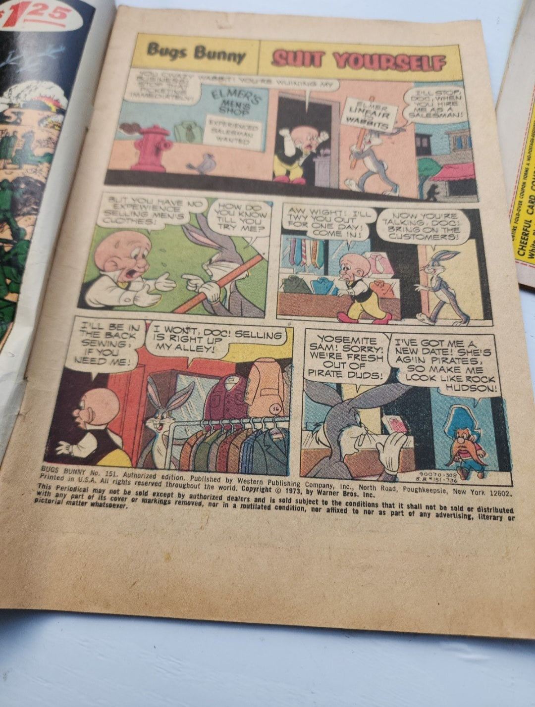 3 Whitman Comics Bugs Bunny Yosemite Sam & Porky Pig