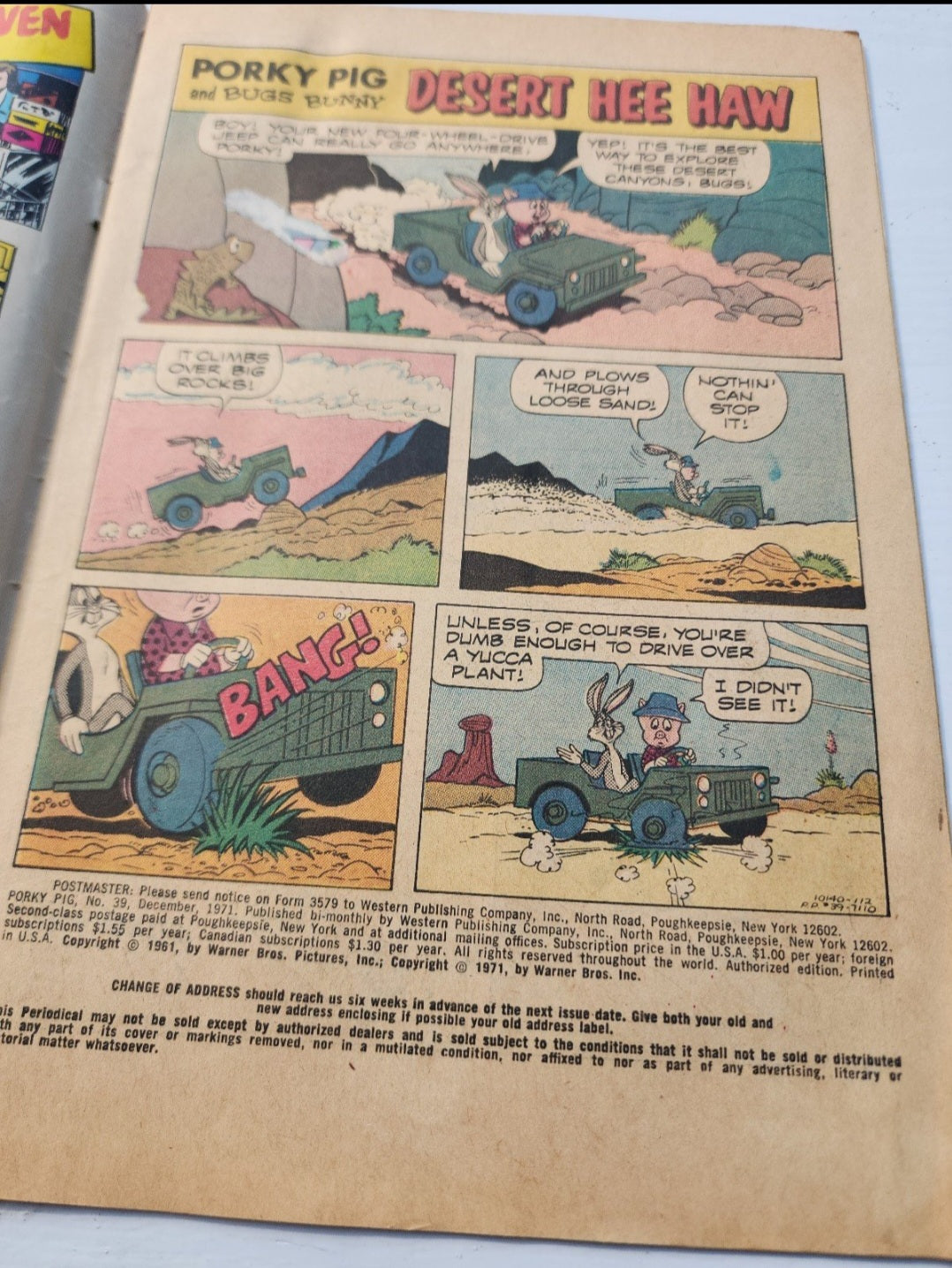 3 Whitman Comics Bugs Bunny Yosemite Sam & Porky Pig