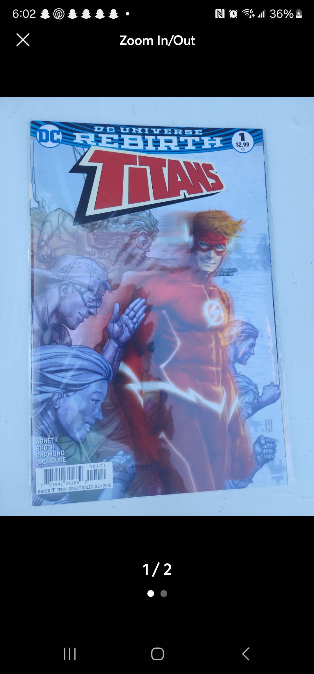 DC Comic Titans Rebirth #1 Sept. 2016