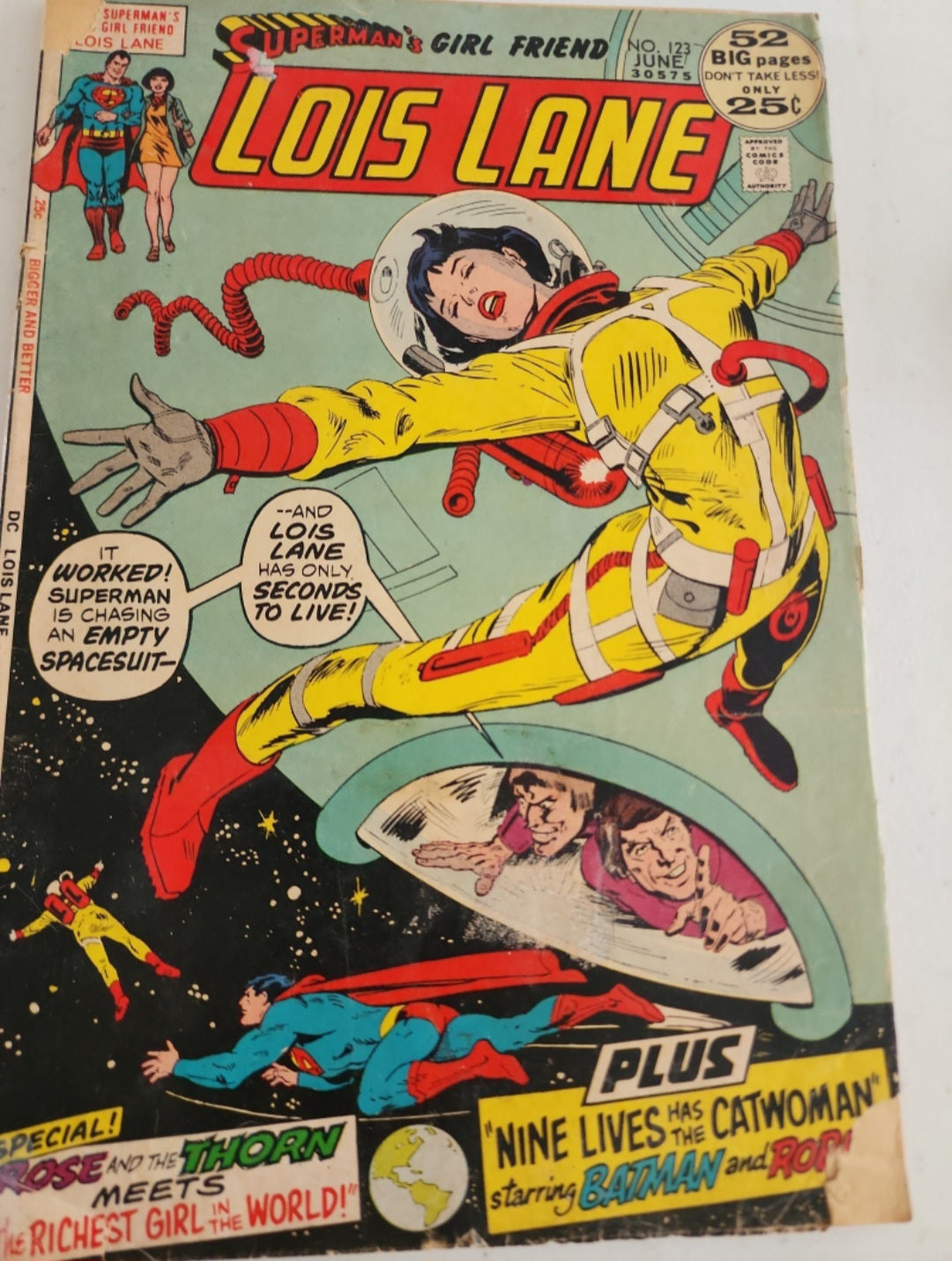 SUPERMAN'S GIRL FRIEND LOIS LANE - Vol. 15 No. 123 - June 1972 - DC Comics -