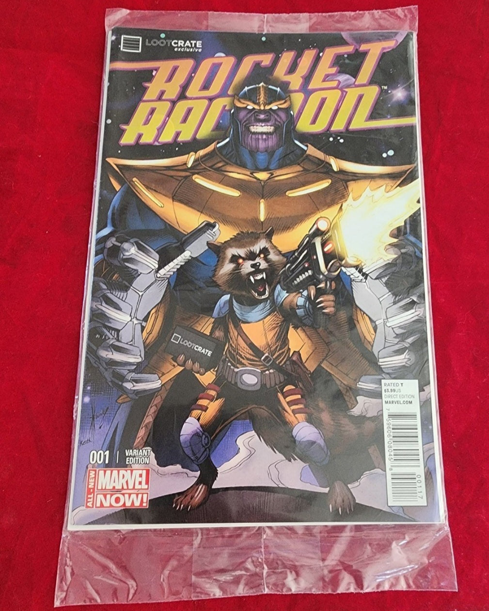 Rocket Raccoon #1 Comic Book (2014 Marvel) Loot Crate Variant Exclusive. Sealed