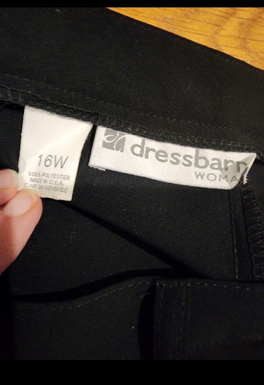 Dressbarn Women Black  Dress Pants 16W