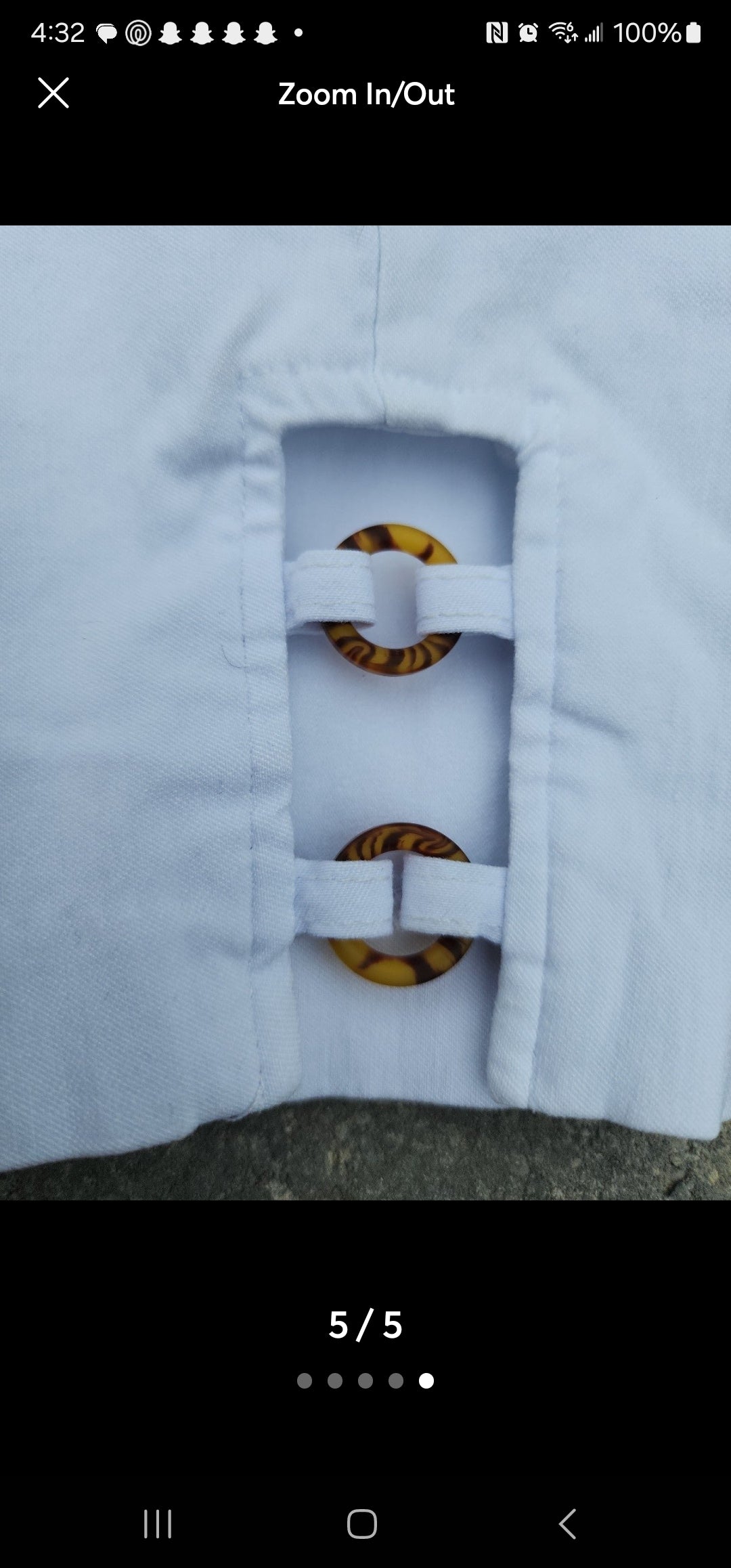 Women's 89th & Madison White Capris Medium