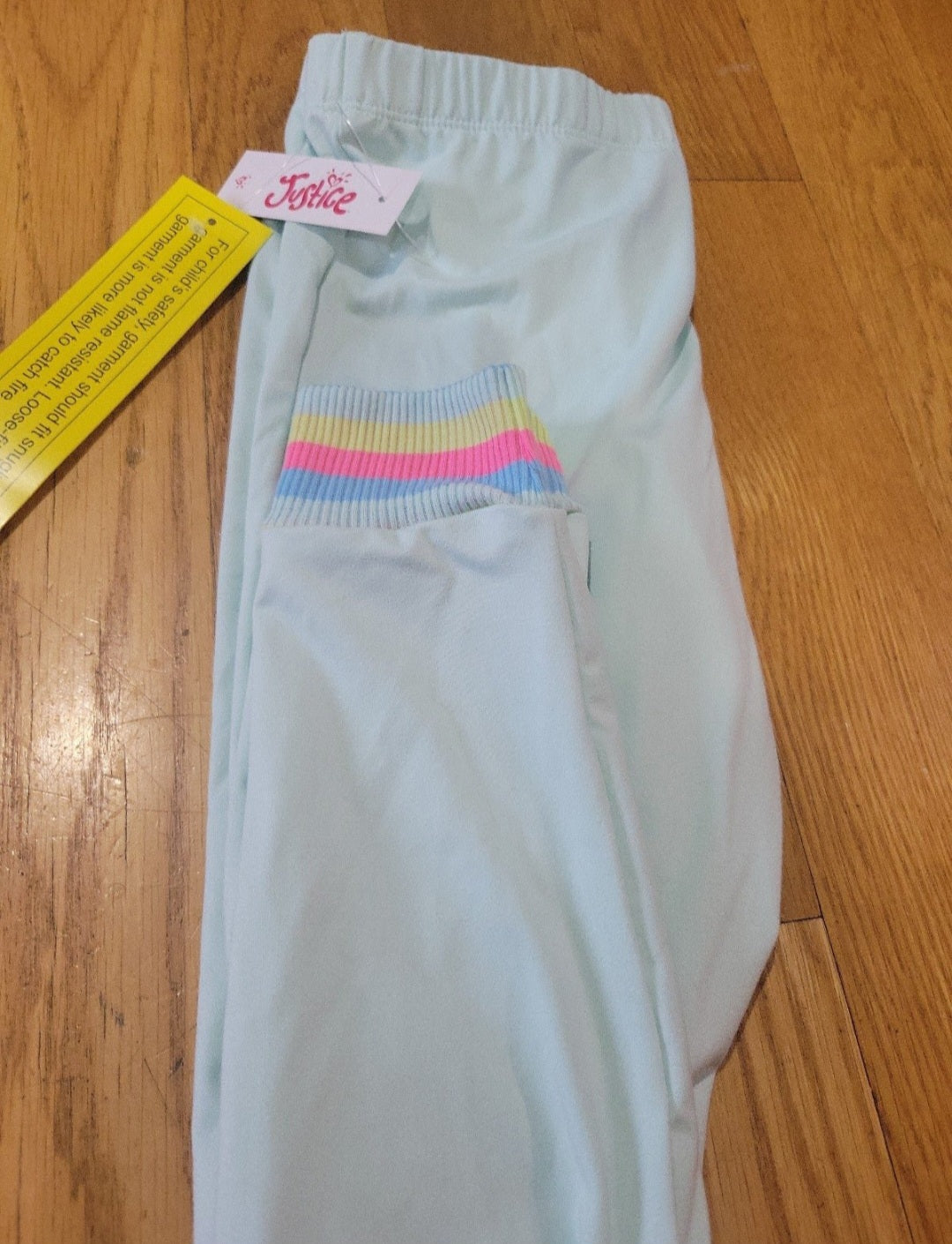 Justice sleep night pants size 10 mint color