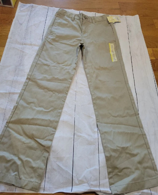 Girl's Khaki school uniform Pants size 14