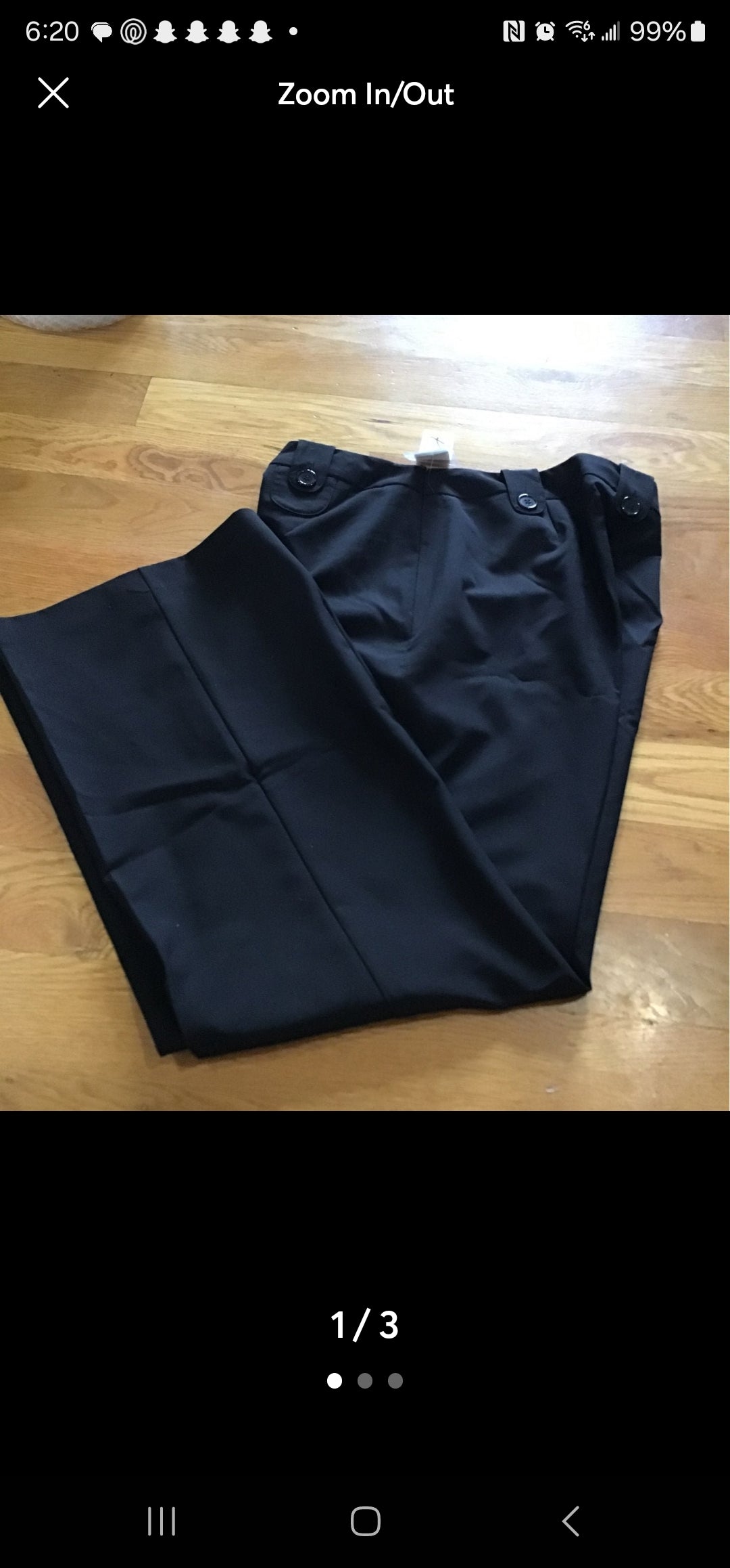 Kim Roberts Black Dress Career Pants size 18