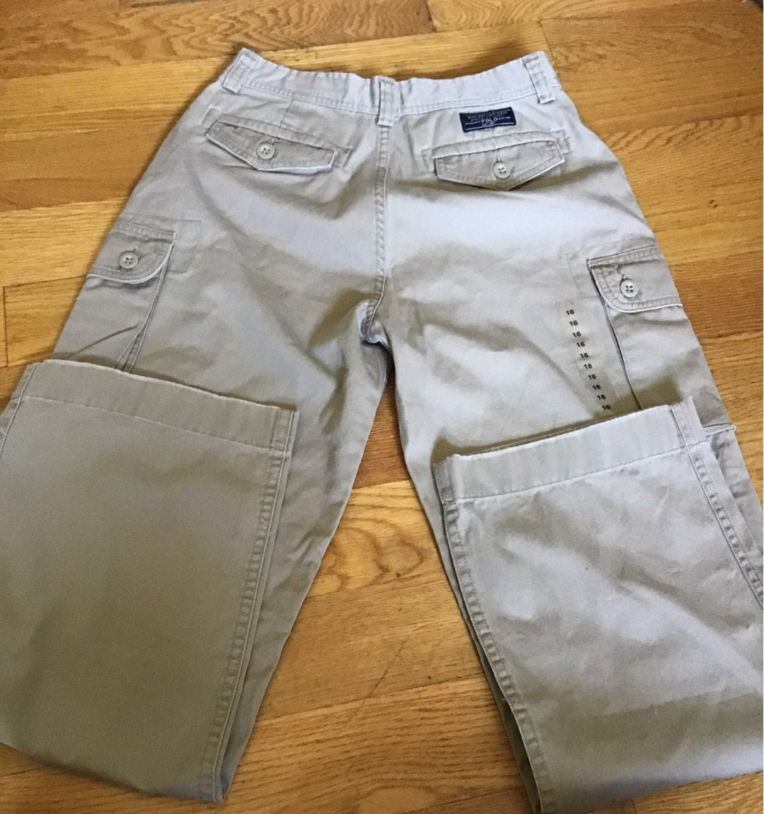 Boys Polo Khaki Carpenter Pants