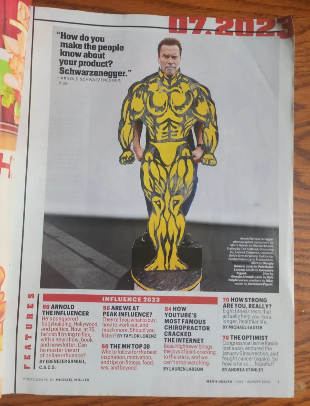 ARNOLD SCHWARZENEGGER July/August 2023 MEN'S HEALTH