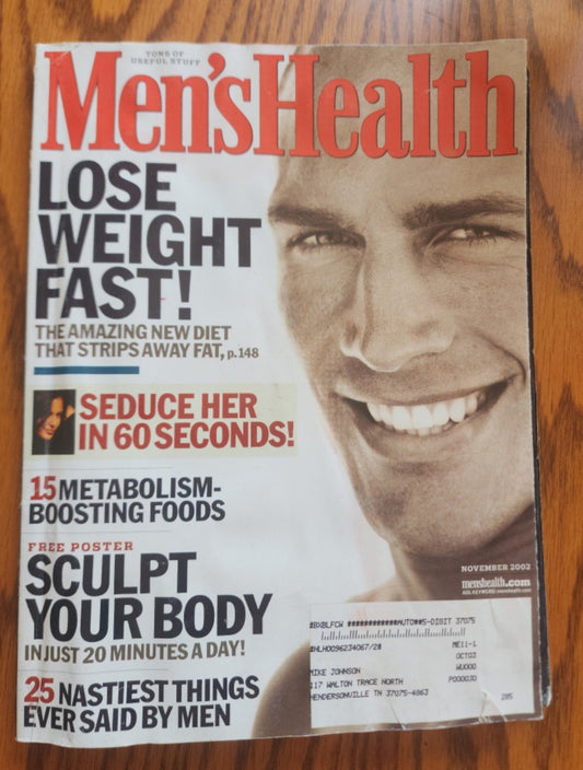 Men's Health, November 2002 Lose Weight Fast