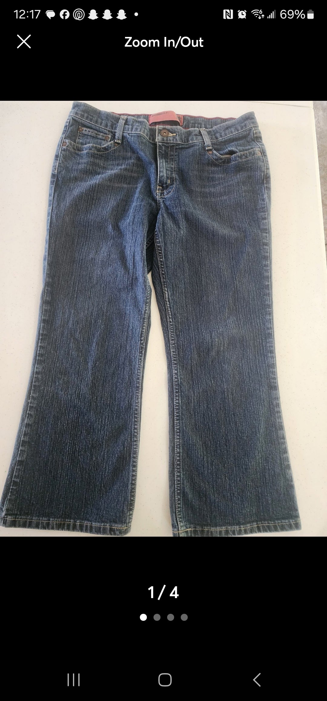 Mossimo Mossissue Jeans Women's Size 13 Blue 5-Pocket Low Rise