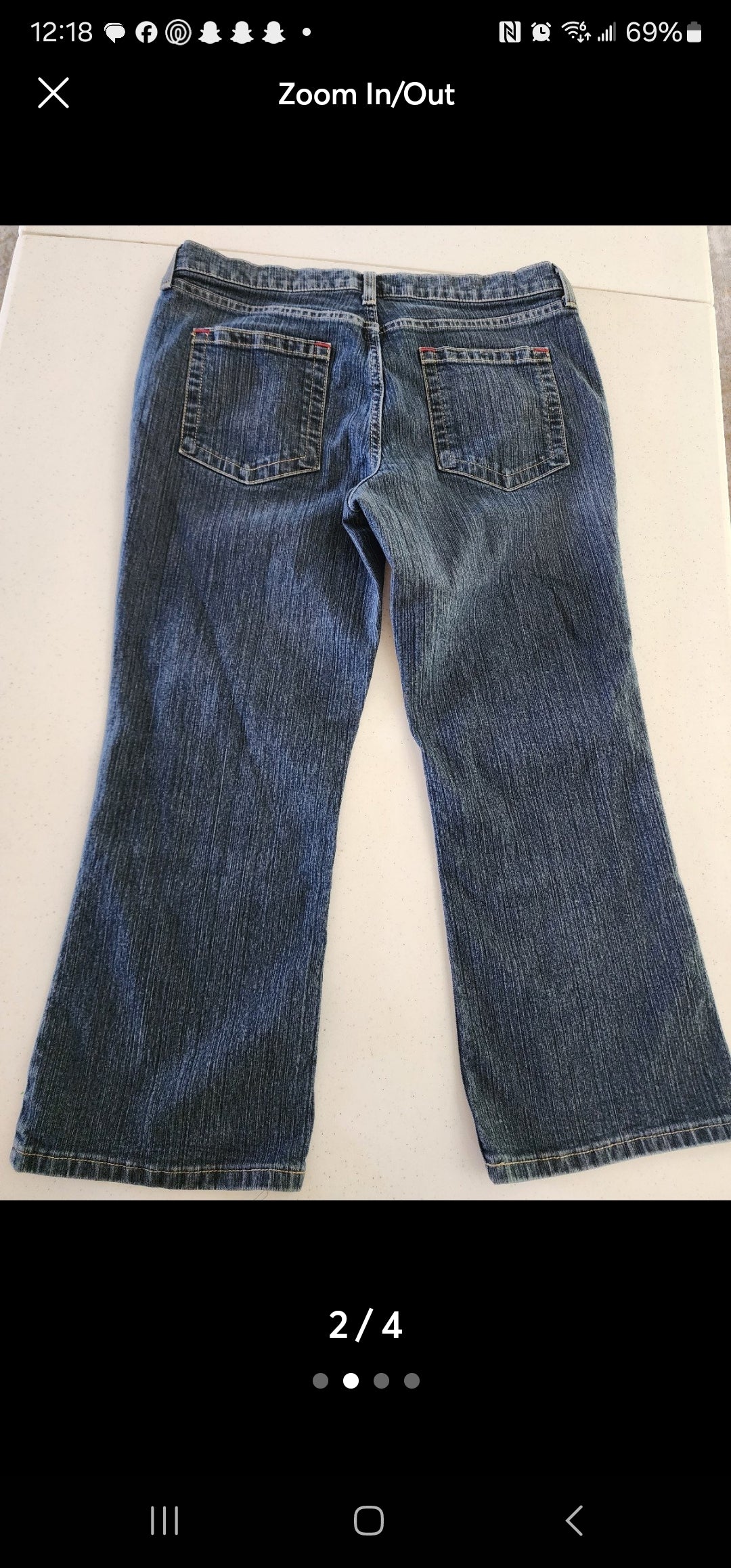 Mossimo Mossissue Jeans Women's Size 13 Blue 5-Pocket Low Rise