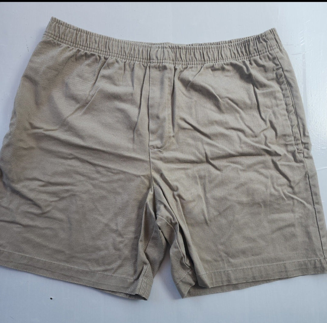 Men's Shorts Cherokee L Kahki tan Elastic Waist