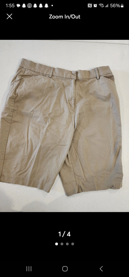 Kim Rogers Tan Shorts 16-18 XL