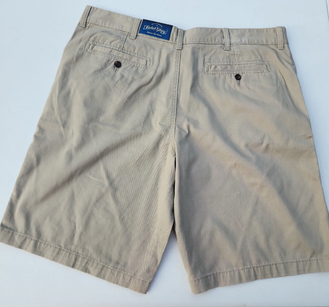 Faded Glory above knee Tan Shorts 40W