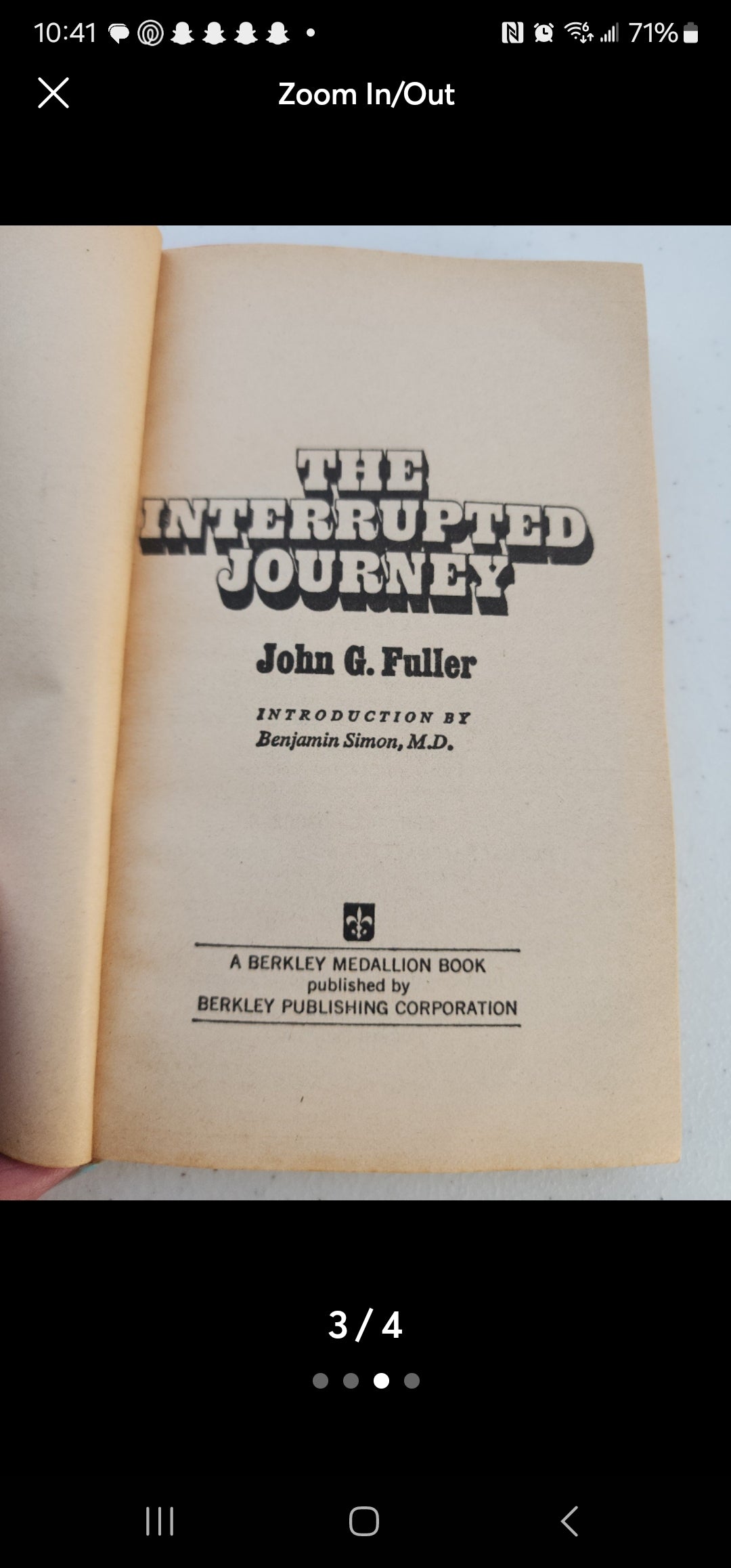 Interrupted Journey by John G. Fuller documented case of contact with Alien Bein