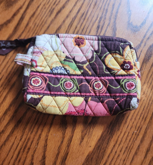 Vera Bradley Makeup Bag Small Bags & Handbags for Women brown pink floral