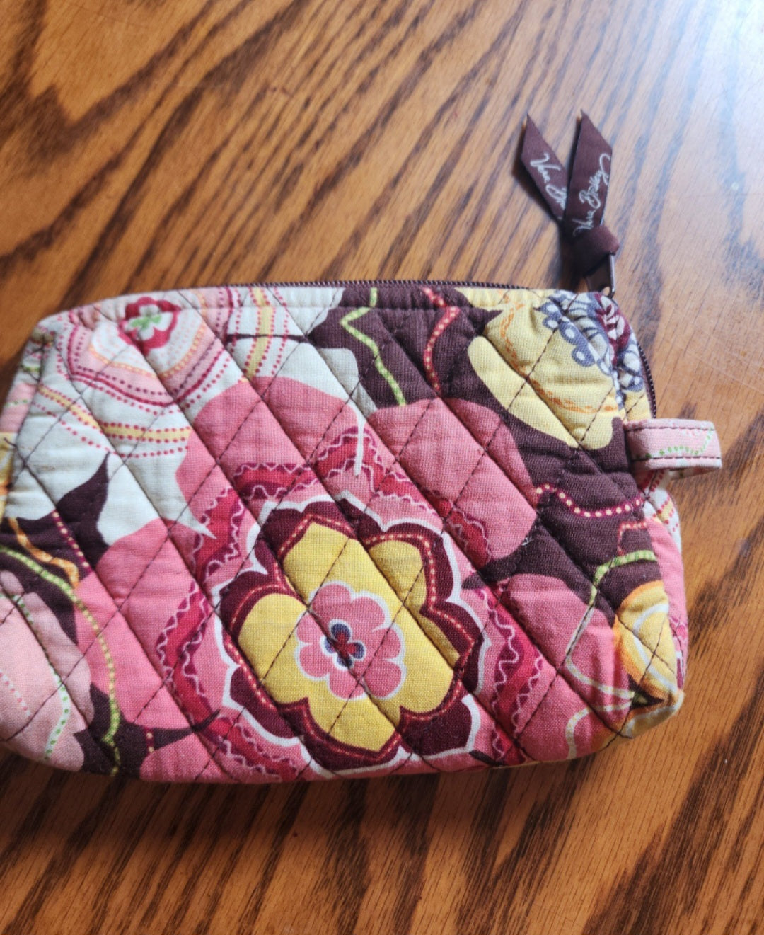 Vera Bradley Makeup Bag Small Bags & Handbags for Women brown pink floral