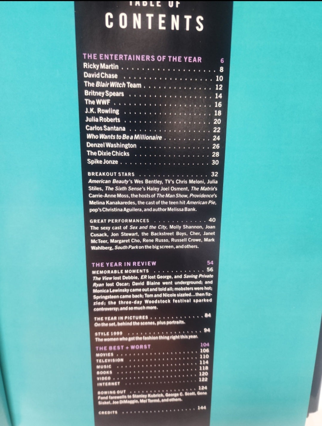 Entertainment Weekly Yearbook 2000 HB Book