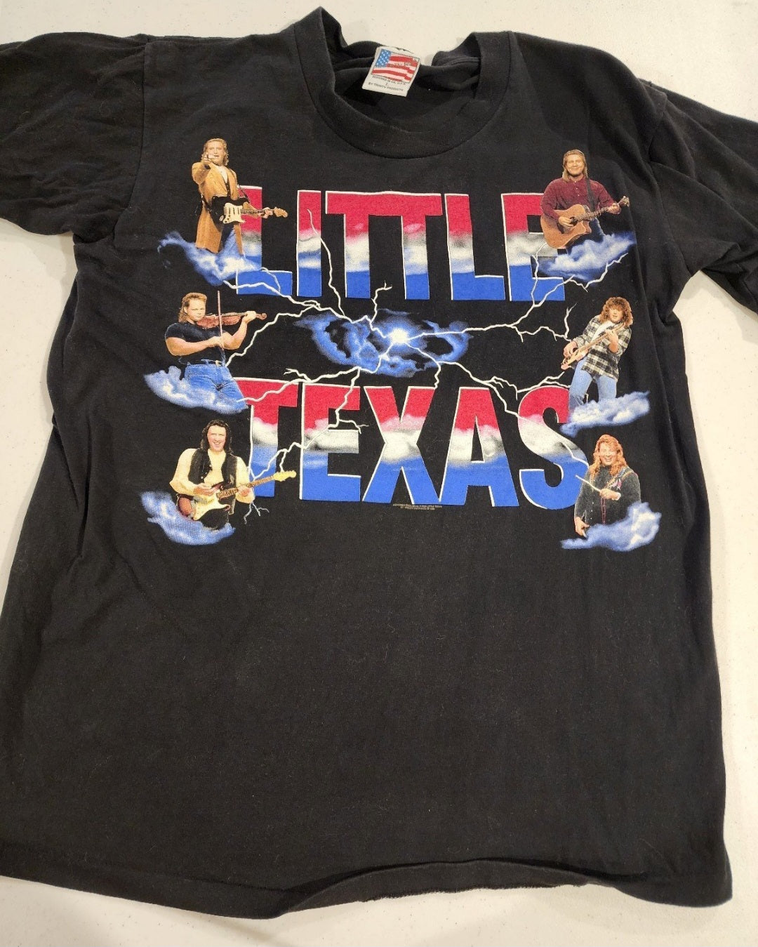 VTG Tennessee River Gold LITTLE TEXAS Band Concert Mens  Dbl  sided T Shirt Sz L