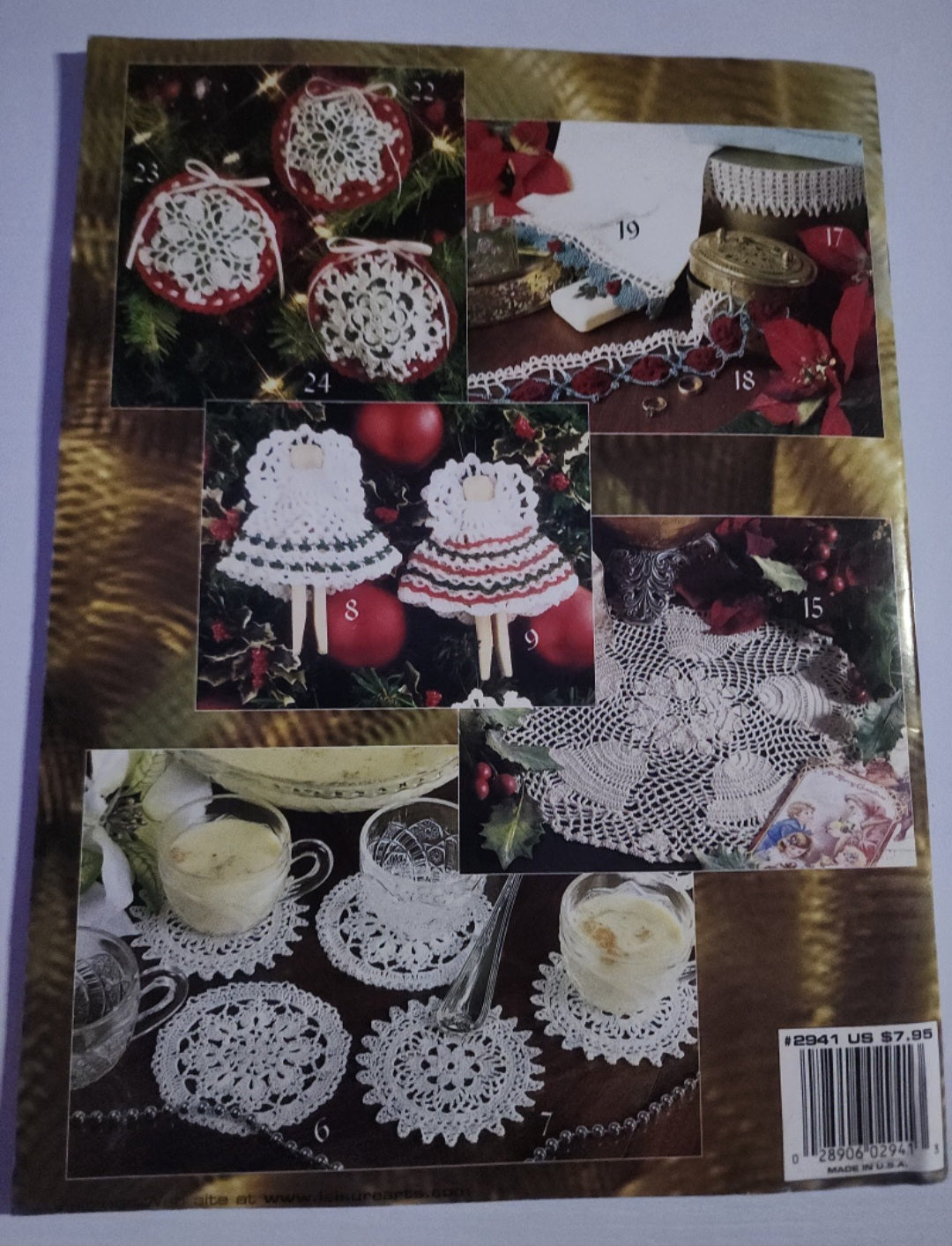 Leisure Arts Our Best Christmas Thread Crochet Book-42 Designs-Ornaments/Doilies