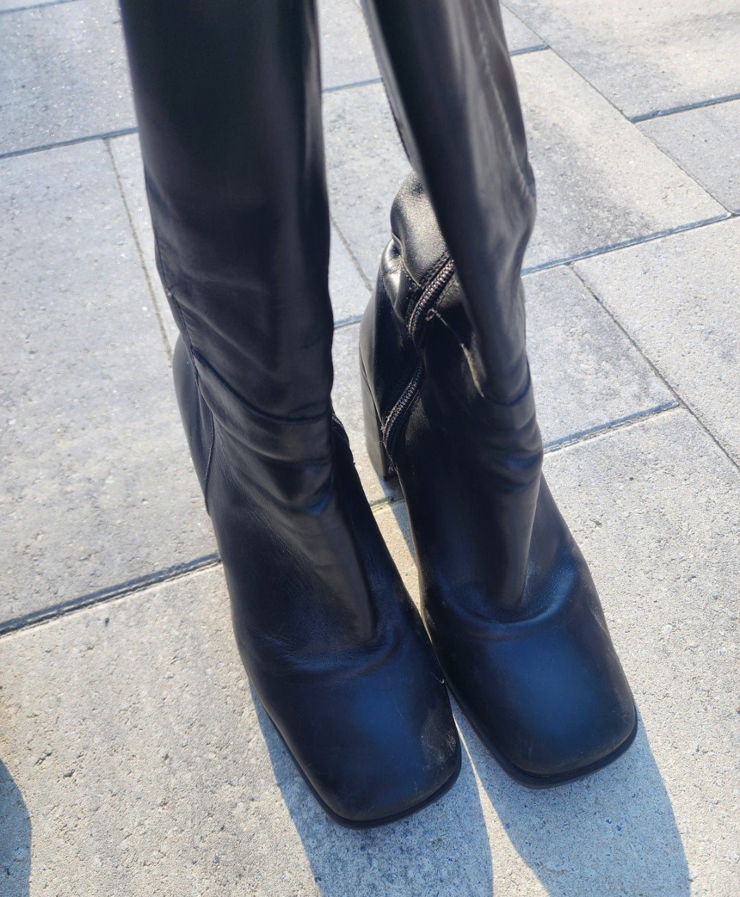 Women's Black Leather Boots