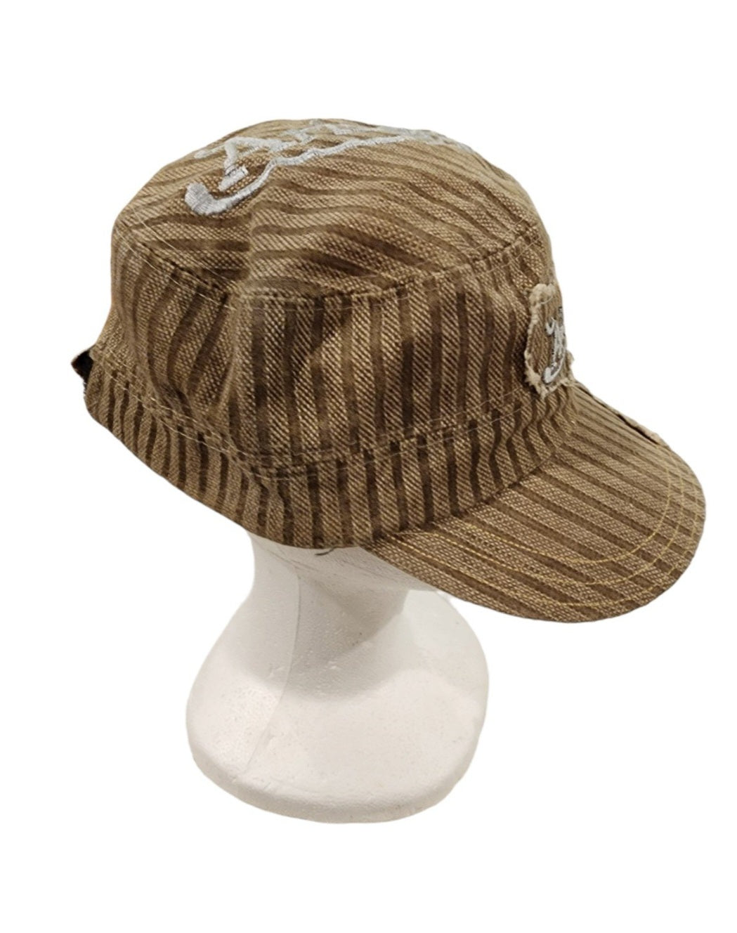 WOMENS FACTORY DISTRESSED ARIZONA CADET/MLITARY STYLE HAT ADJUSTABLE