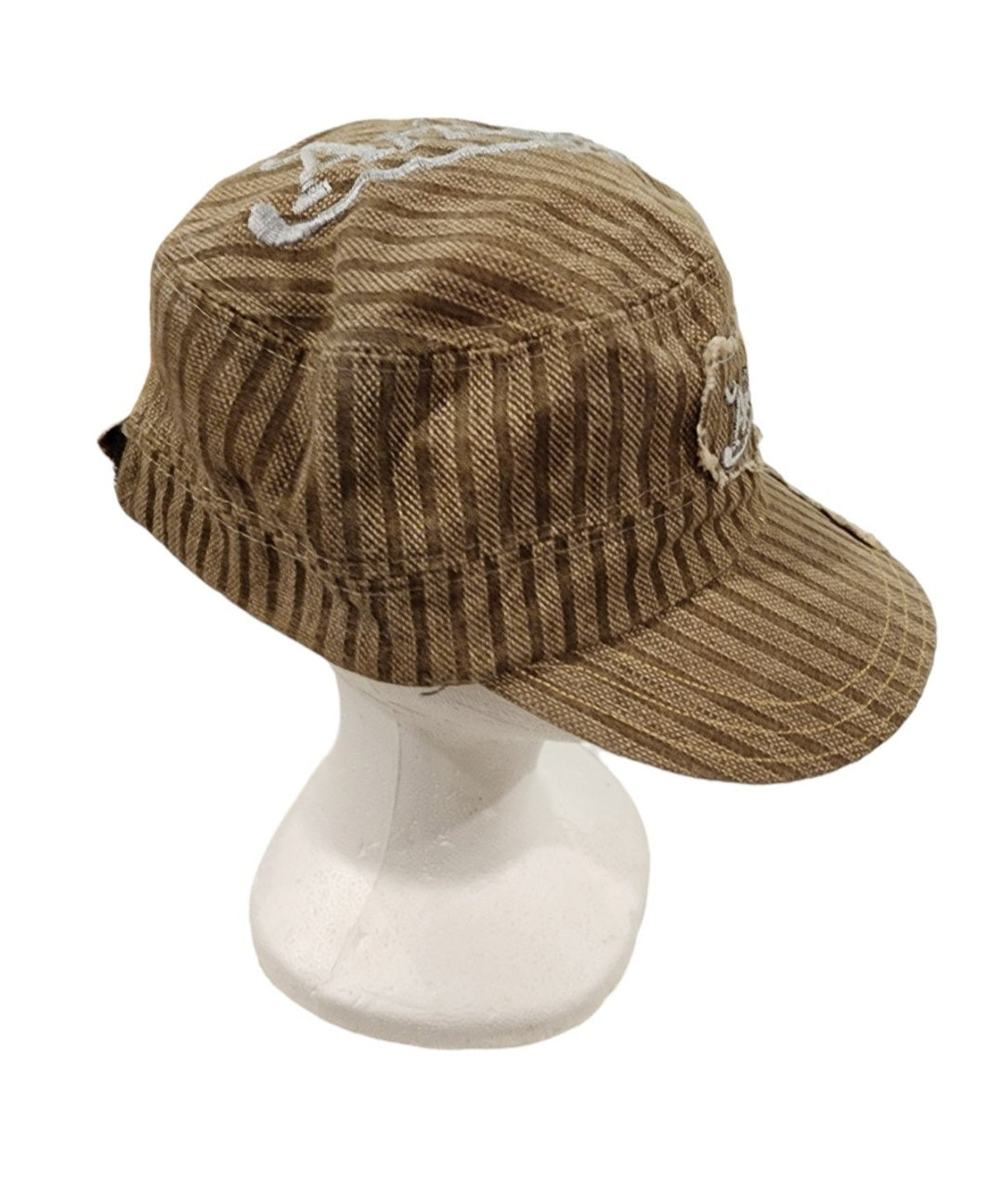 WOMENS FACTORY DISTRESSED ARIZONA CADET/MLITARY STYLE HAT ADJUSTABLE