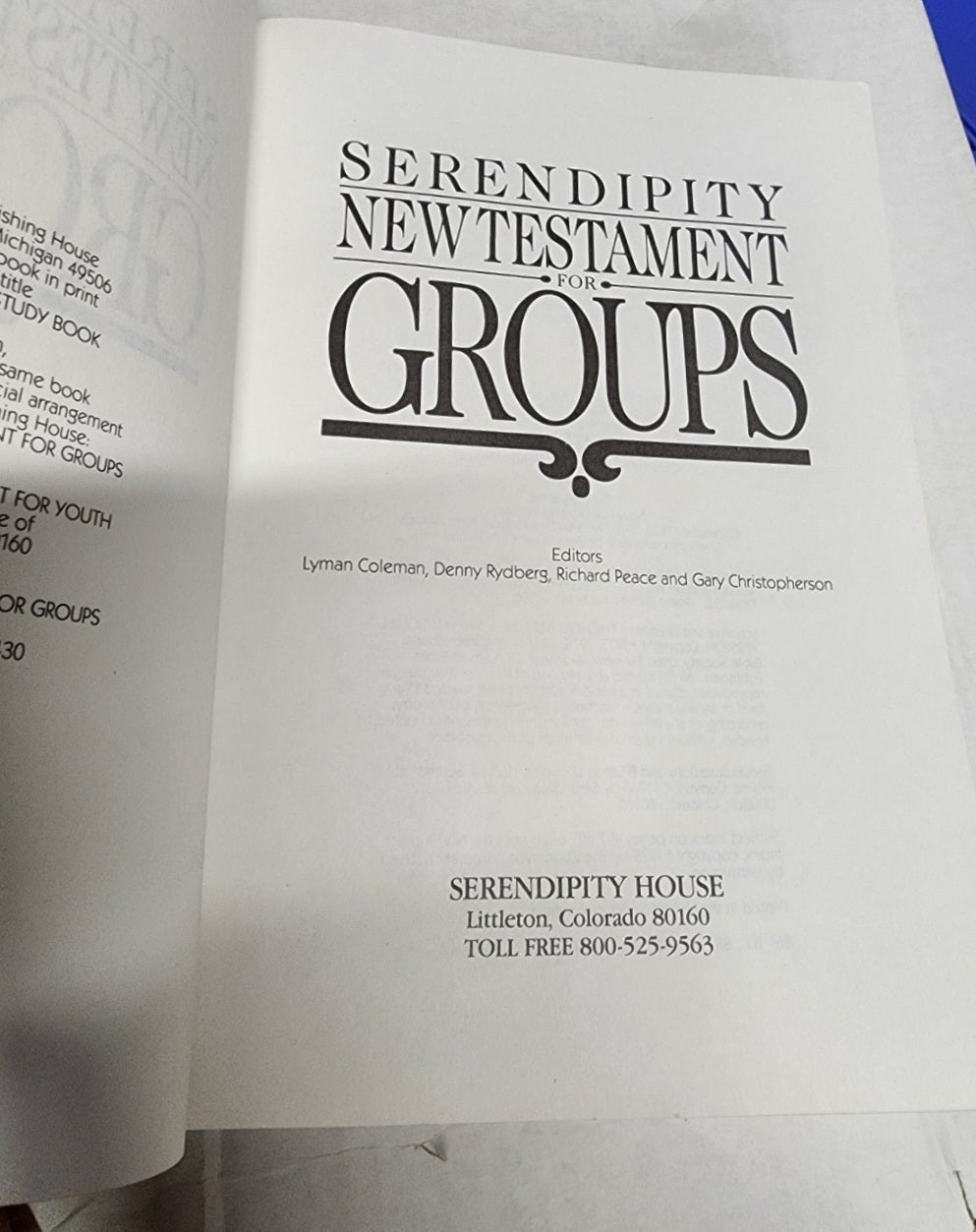 Serendipity Bible Study Book New Testament For Groups NIV