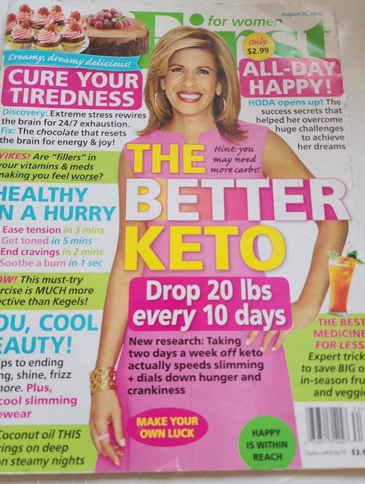 First for Women Magazine Aug 2019 The better Keto