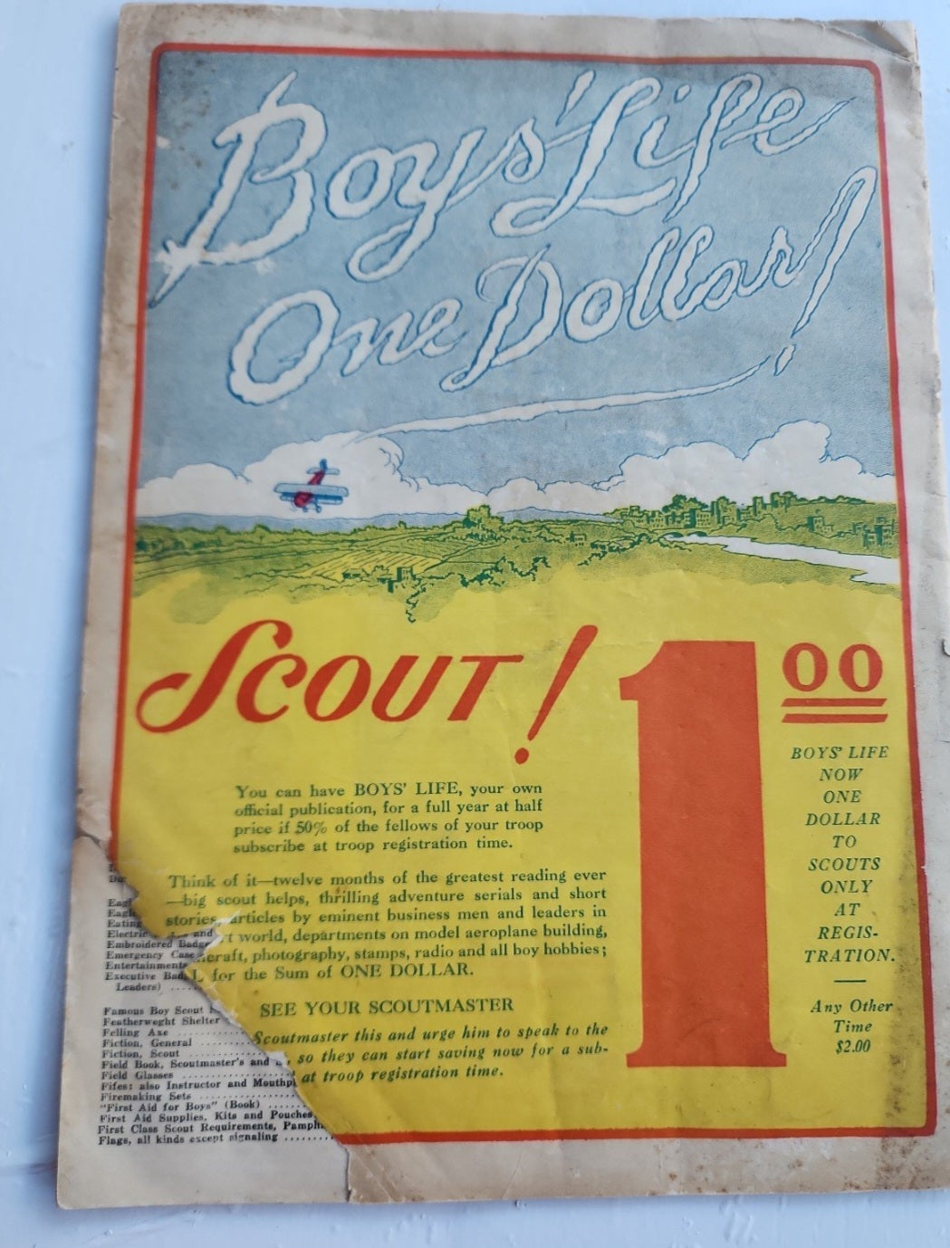 1928-29 THE Boy SCOUT EXECUTIVE EQUIPMENT NUMBER,